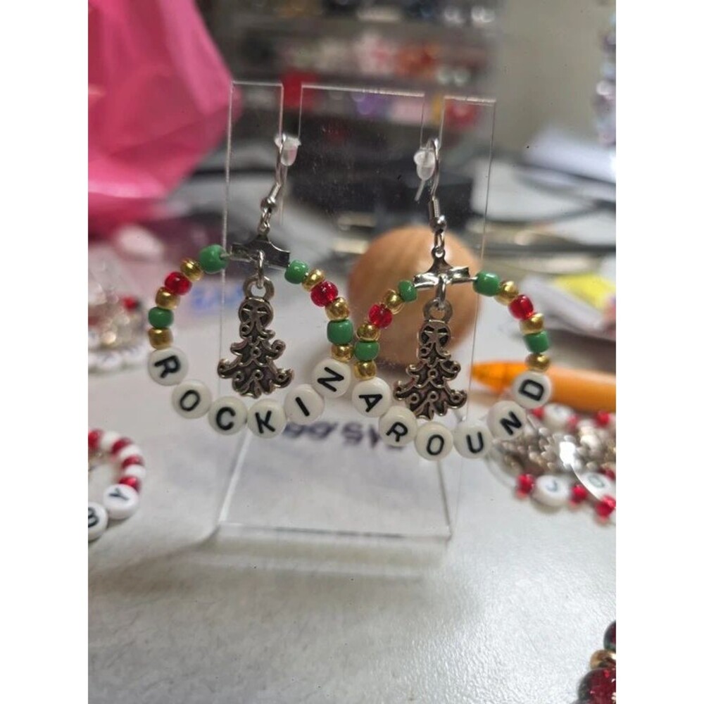 Christmas earrings